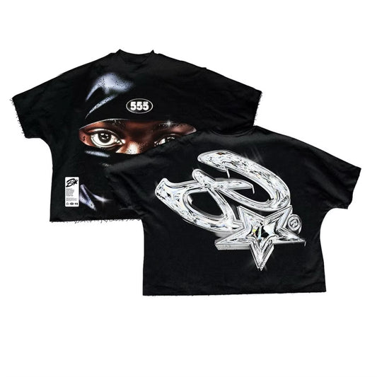 Streetwear T Shirts Y2K Clothes Punk Rock Hip Hop Graphic Print Oversized Tshirt Mens Womens Crew Neck Cotton Short Sleeve Tops